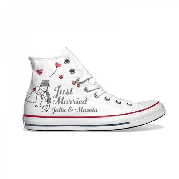 Just Married – personalisiert mit Datum und Namen